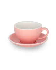 Epic šálek+podšálek 150 ml růžový 6 ks