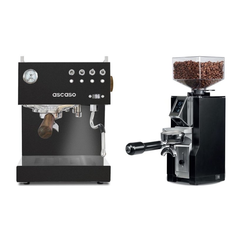 Ascaso Steel DUO PID Black + Eureka Mignon Libra, CR black