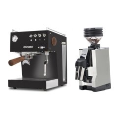 Ascaso Steel Uno PID black + Eureka Mignon Zero 65 All Purpose, CR white
