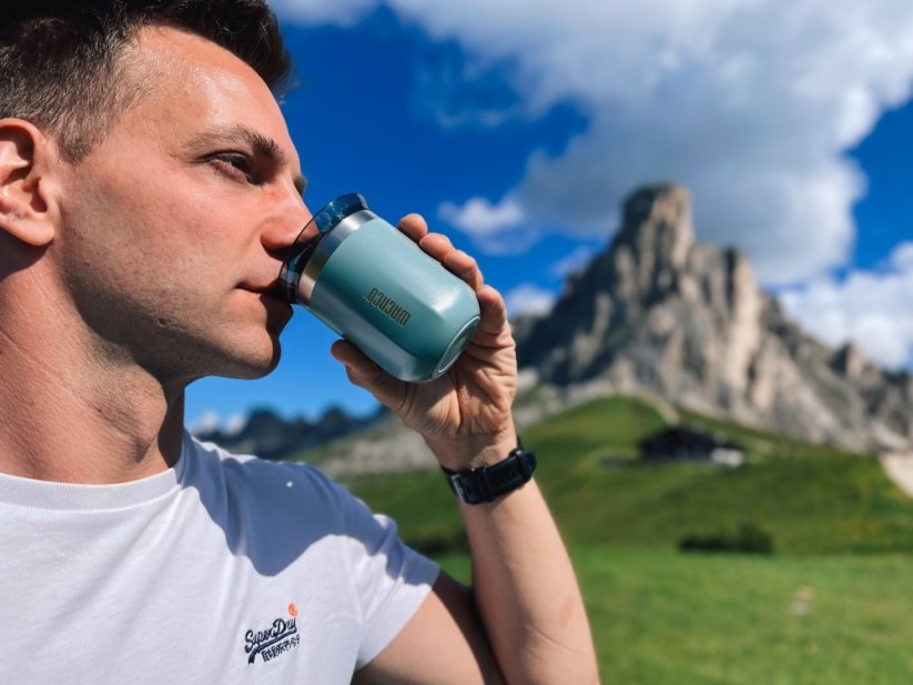 Wacaco cestovní termohrnek Octaroma Classico - Cadet Blue 180ml