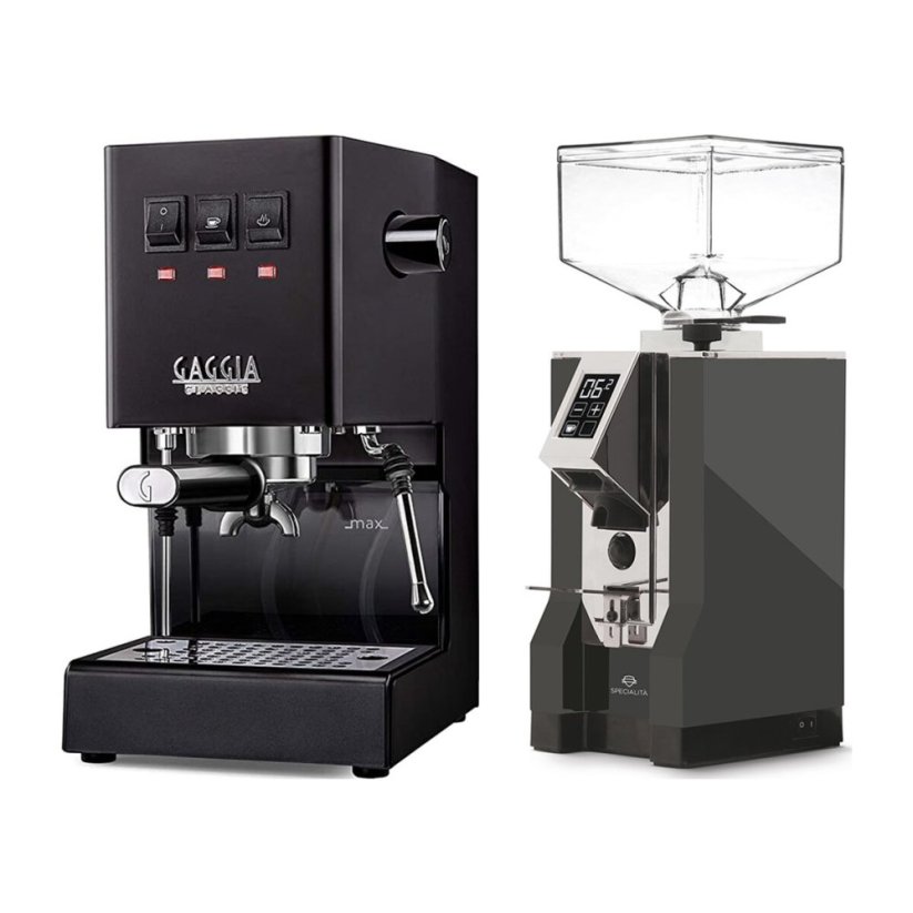 Gaggia Classic E24, černá + Eureka Mignon Specialita, CR Anthracite
