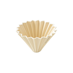 Origami keramický dripper M matně béžový