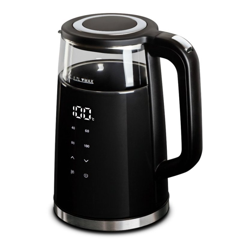 BERLINGERHAUS Rychlovarná konvice s regulací teploty digitální 1,7 l Matte Black Collection