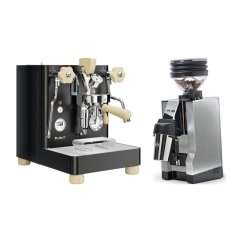 LELIT Bianca V3 PL162T black + Eureka Mignon Zero 65 All Purpose, CR chróm