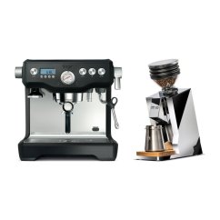Kávovar Sage BES920BTR Black + Eureka Mignon Zero 65 Speedy ALL PURPOSE chrome