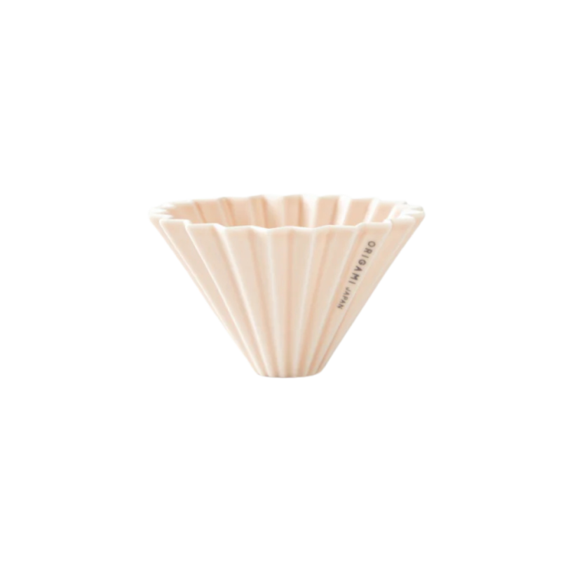 Origami keramický dripper S matně růžový