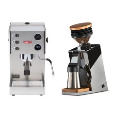 Lelit Victoria PL91T + Eureka Mignon Single Dose PRO, Chrome & Oak