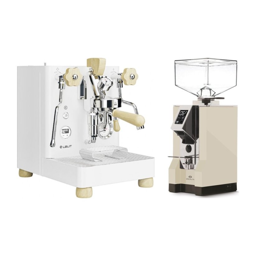 LELIT Bianca V3 PL162T white + Eureka Mignon Specialita, CR Cream
