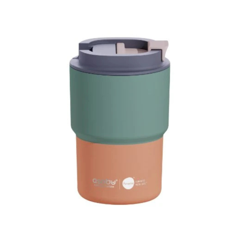 Asobu MINI pink cestovný termohrnček 350ml PASTELOVO green