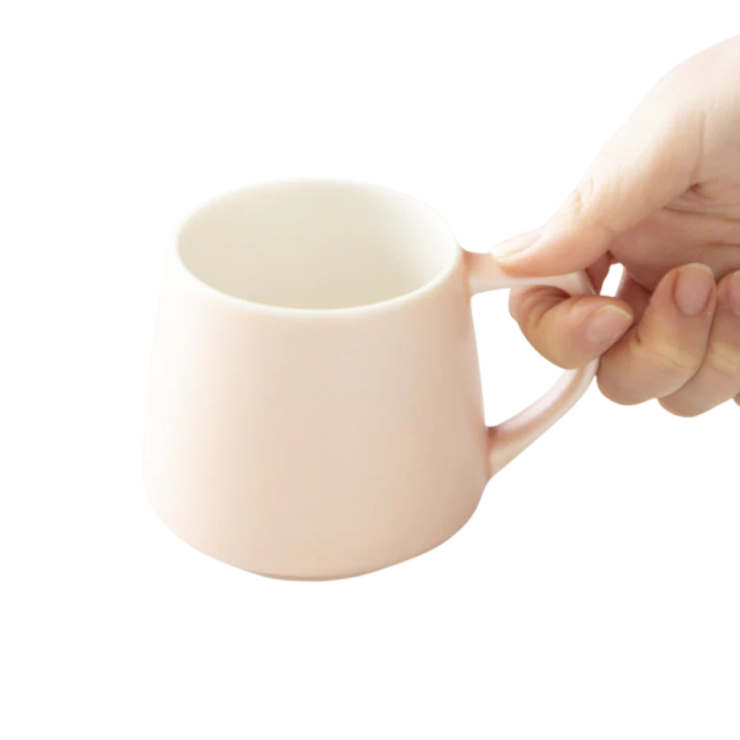Origami Aroma porcelánový hrnek 320 ml matně růžový