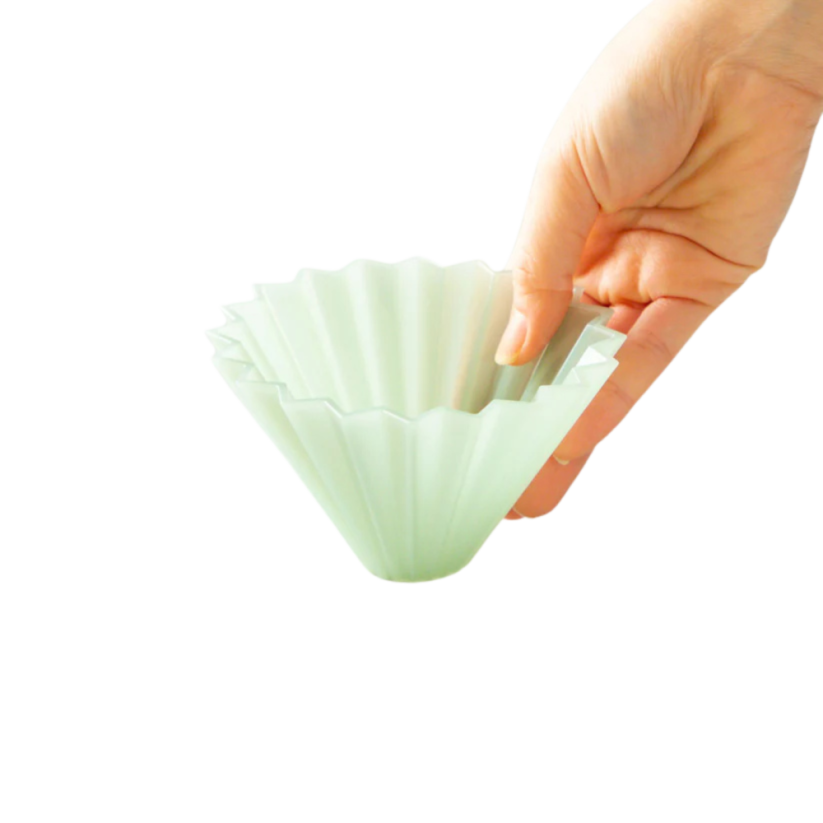 Origami Air plastový dripper S mat. zelený