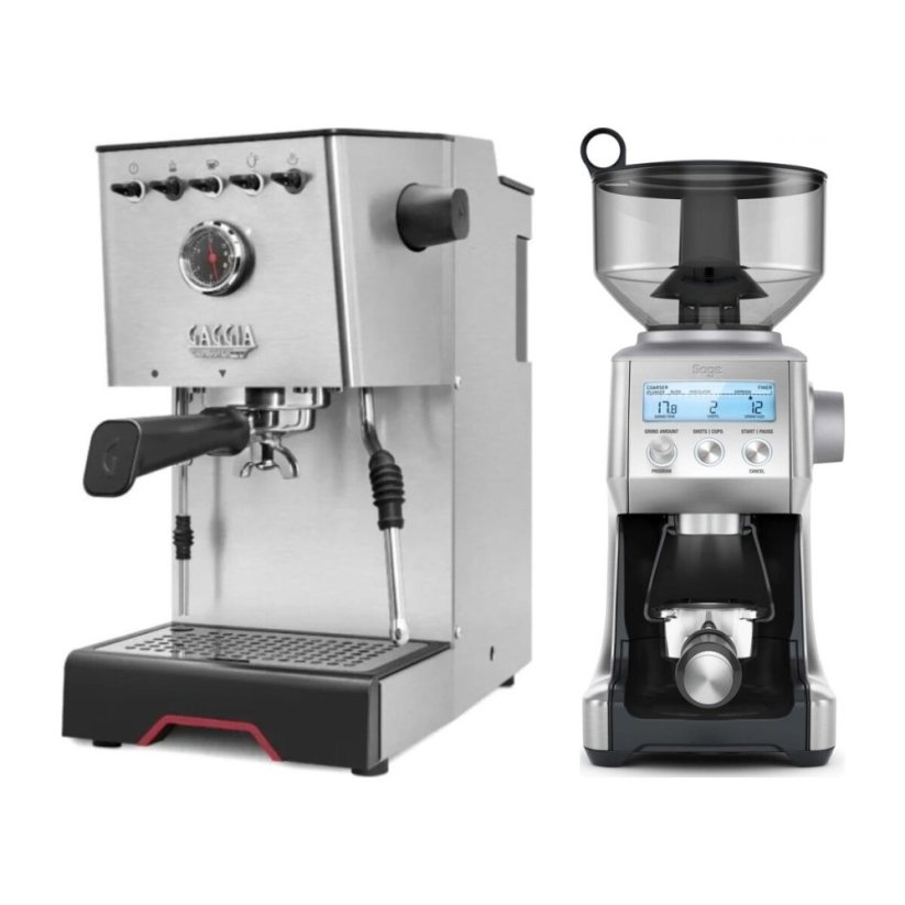Gaggia Classic GT + Mlýnek Sage BCG820BSS Silver