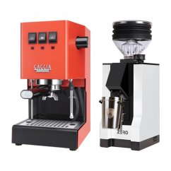 Gaggia Classic E24, oranžová + Eureka Mignon Zero, BL white