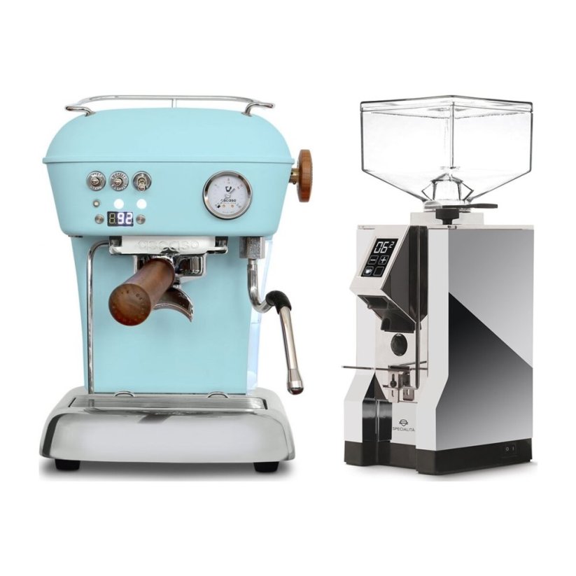 Ascaso DREAM PID Kid Blue + Eureka Mignon Specialita, CR Chrome