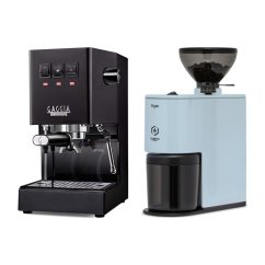 Gaggia Classic E24, černá + Eureka Peppe, Light blue