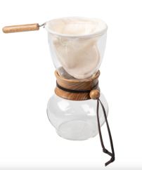 Hario Drip Pot Olivové drevo 3 šálky 480 ml