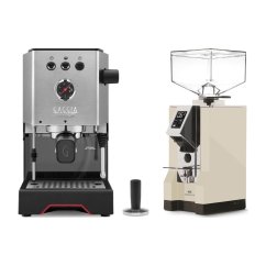 Gaggia Classic Up stříbrná + Eureka Mignon Specialita, CR Cream