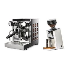 Rocket Espresso Appartamento TCA, copper + Eureka Mignon Zero 65 Speedy ALL PURPOSE white