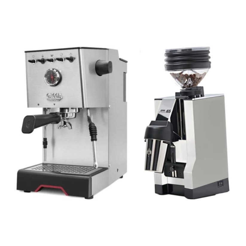 Gaggia Classic GT + Eureka Mignon Zero 65 All Purpose, CR white