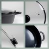 KELA WOK pánev s keramickým povrchem a poklicí ATURA 32 cm
