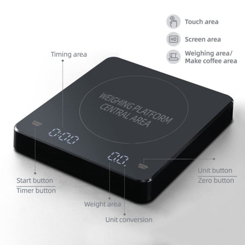TAIRRO digitální váha CK2150, 3000g / 0,1g
