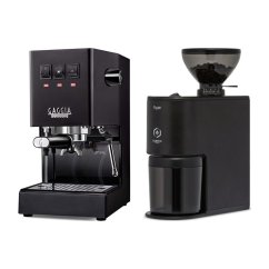 Gaggia Classic E24, černá + Eureka Peppe, Matt black