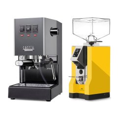 Gaggia Classic E24, šedá + Eureka Mignon Specialita, CR Yellow