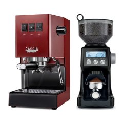 Gaggia Classic E24, červená + Mlýnek Sage BCG820BTR Black
