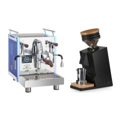 Bezzera Matrix MN + Eureka Mignon Single Dose, Black & Oak