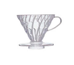 Plastový odkvapkávač kávy Hario V60-02 číry