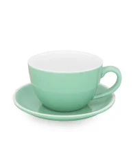Epic šálek+podšálek 230 ml zelený 6 ks