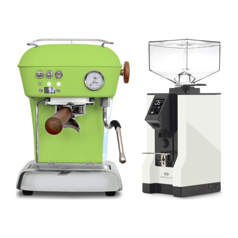 Ascaso DREAM PID Fresh Pistachio + Eureka Mignon Specialita, BL White