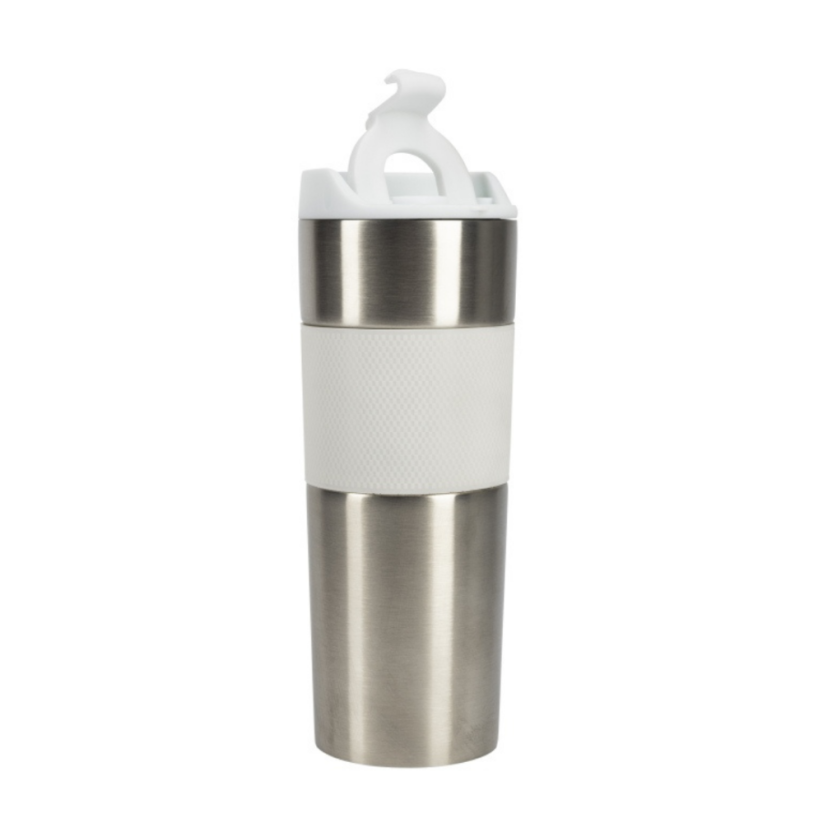 BERGNER Termohrnek 460 ml nerez bílá