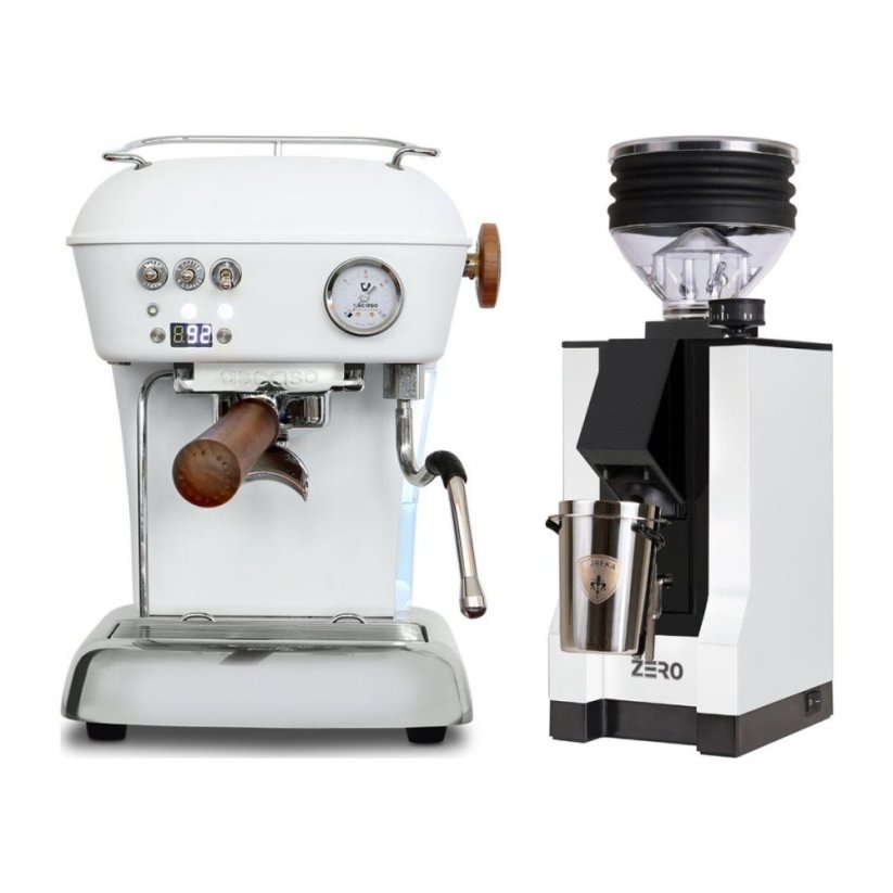 Ascaso DREAM PID Cloud White + Eureka Mignon Zero, BL white