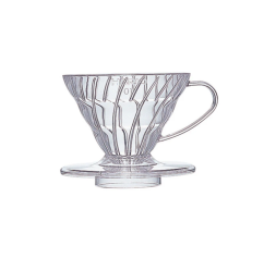Hario plastový dripper na kávu V60-01 čirý