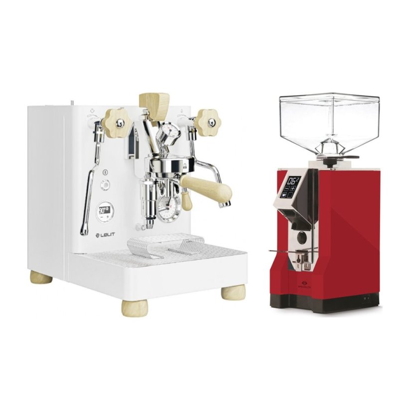 LELIT Bianca V3 PL162T white + Eureka Mignon Specialita, CR Ferrari red