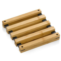 KELA Podložka Kiril 20x20 cm bambus černá