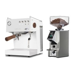 Ascaso Steel Uno PID white + Eureka Mignon Specialita Smart, CR Chrome