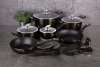 BERLINGERHAUS Pánev grilovací s mramorovým povrchem 28 cm Shiny Black Collection