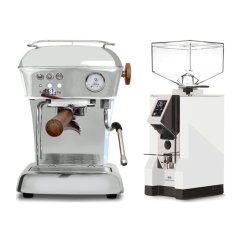 Ascaso DREAM PID leštěný hliník + Eureka Mignon Specialita, CR White
