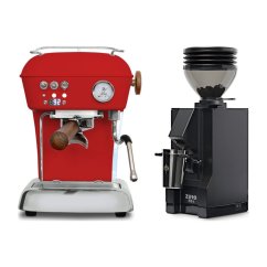 Ascaso DREAM PID Love Red + Eureka Mignon Zero 55s black
