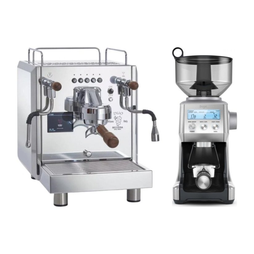 Bezzera DUO DE + Mlýnek Sage BCG820BSS Silver