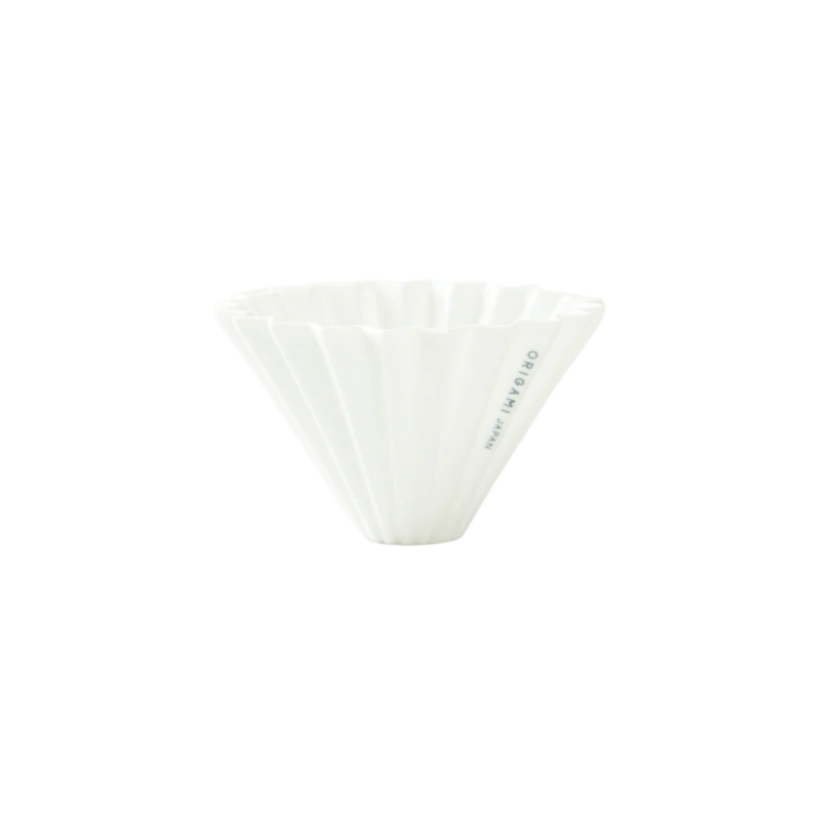 Origami keramický dripper S bílý