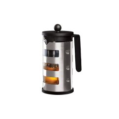 BERLINGERHAUS Konvice na čaj a kávu french press 600 ml Black Silver Collection