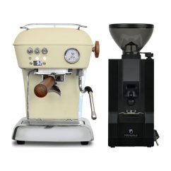 Ascaso DREAM PID Sweet Cream + Eureka Mignon Manuale, BL black