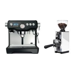 Kávovar Sage BES920BTR Black + Eureka Mignon Libra 65 All Purpose, CR white
