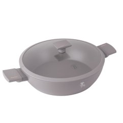 BERLINGERHAUS Pánev s titanovým povrchem a poklicí 32 cm Taupe Collection