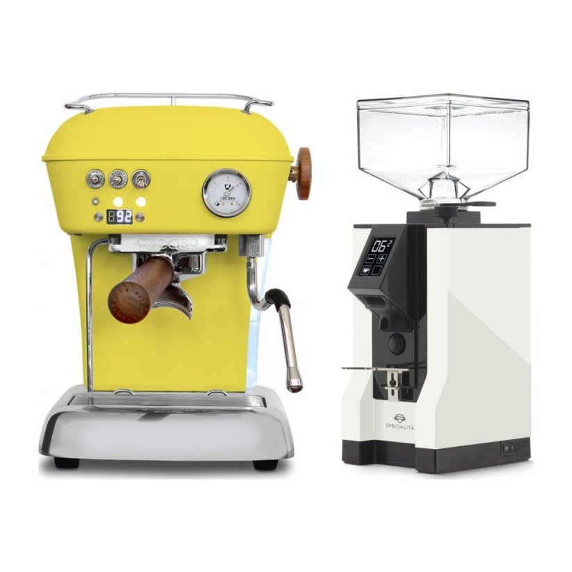 Ascaso DREAM PID Sun Yellow + Eureka Mignon Specialita, BL White
