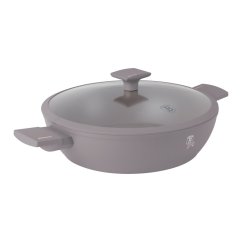 BERLINGERHAUS Pánev s titanovým povrchem a poklicí 32 cm Taupe Collection