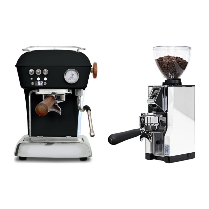 Ascaso DREAM PID Dark Black + Eureka Mignon Libra 65 All Purpose, CR white